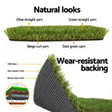 Prime Turf Artificial Grass 35mm 1mx10m Synthetic Fake Lawn Turf Plastic Plant 4-coloured - Rear View