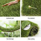 Prime Turf Artificial Grass 45mm 2mx5m Synthetic Fake Lawn Turf Plastic Plant 4-coloured - 45-Degree Angle