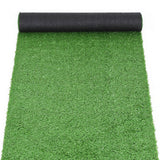 Prime Turf Artificial Grass Turf Rug Fake Grass 2 Rolls 15mm Height 50cm x 2m Indoor Outdoor Synthetic Grass Mat Carpet with Drainage Holes Plastic