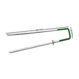 Prime Turf Artificial Grass Synthetic Pins 100pcs Turf Pegs Heavy Duty Weed Mat Stakes Landscape - Front View