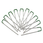 Prime Turf Artificial Grass Synthetic Pins 100pcs Turf Pegs Heavy Duty Weed Mat Stakes Landscape