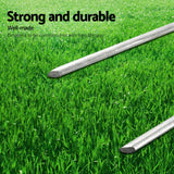Prime Turf Artificial Grass 50pcs Synthetic Pins Fake Lawn Turf Weed Mat Pegs Joining Tape - Side View