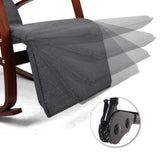 Artiss Rocking Armchair Footrest Nursing Charcoal Afton - Extra Image
