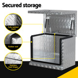 Giantz Aluminium Ute Tool Box Under Tray Heavy Duty Vehicle Chest Storage - 45-Degree Angle