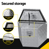 Giantz Aluminium Ute Tool Box Storage Lock Box Ute Trailer Vehicle Truck - 45-Degree Angle