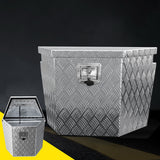 Giantz Aluminium Ute Tool Box Storage Lock Box Ute Trailer Vehicle Truck - Close-Up Angle