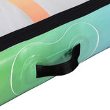 Everfit 1m Air Track Mat Inflatable Gymnastics Tumbling Mat Colourful - Top-Down View