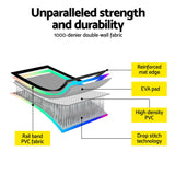 Everfit 1m Air Track Mat Inflatable Gymnastics Tumbling Mat W/ Pump Colourful - 45-Degree Angle