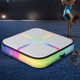 Everfit 1m Air Track Mat Inflatable Gymnastics Tumbling Mat W/ Pump Colourful - Close-Up Angle