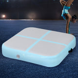 Everfit 1m Air Track Mat Inflatable Gymnastics Tumbling Mat Green - Close-Up Angle