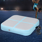 Everfit 1m Air Track Mat Inflatable Gymnastics Tumbling Mat W/ Pump Mint Green - Close-Up Angle