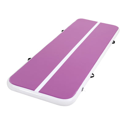 Everfit 3M Air Track Gymnastics Tumbling Exercise Cheerleading Mat Inflatable Purple