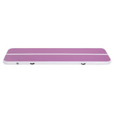 Everfit 3M Air Track Gymnastics Tumbling Exercise Yoga Mat W/ Pump Inflatable Purple - Side View