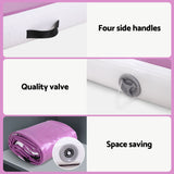 Everfit 3M Air Track Gymnastics Tumbling Exercise Yoga Mat W/ Pump Inflatable Purple - 45-Degree Angle