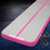 Everfit 4X1M Airtrack Inflatable Air Track Tumbling Mat W/Pump Floor Gymnastics - Close-Up Angle