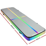 Everfit 4X1X0.2M Air Track Inflatable Tumbling Mat Gymnastics Yoga Mat - Front View