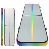 Everfit 4X1X0.2M Air Track Inflatable Tumbling Mat Gymnastics Yoga Mat - Side View