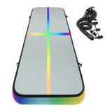 Everfit 4M Air Track Gymnastics Tumbling Exercise Mat Inflatable Mats 20CM Thick + Pump - Side View