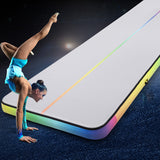Everfit 6M Air Track Mat Inflatable Gymnastics Tumbling Mat Colourful - Close-Up Angle