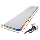 Everfit 6M Air Track Mat Inflatable Gymnastics Tumbling Mat W/ Pump Colourful - Front View