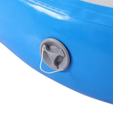 Everfit 1m Air Track Spot Inflatable Gymnastics Tumbling Mat Round Blue - 45-Degree Angle
