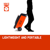 ROSSI 750 Amp Car Battery Charger, 12v/24v Jump Starter, for ATV Boat Truck Tractor, 15A Plug - Side View