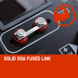 ROSSI 750 Amp Car Battery Charger, 12v/24v Jump Starter, for ATV Boat Truck Tractor, 15A Plug - Low Angle