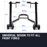 T-REX Motorcycle Front Stand Heavy-Duty Motorbike Lift Paddock Carrier Bike Fork