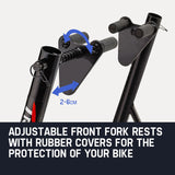 T-REX Motorcycle Front Stand Heavy-Duty Motorbike Lift Paddock Carrier Bike Fork - Front View
