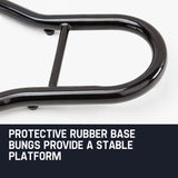 T-REX Motorcycle Stands Front & Rear Heavy-Duty Motorbike Lift Paddock Steel - Top-Down View