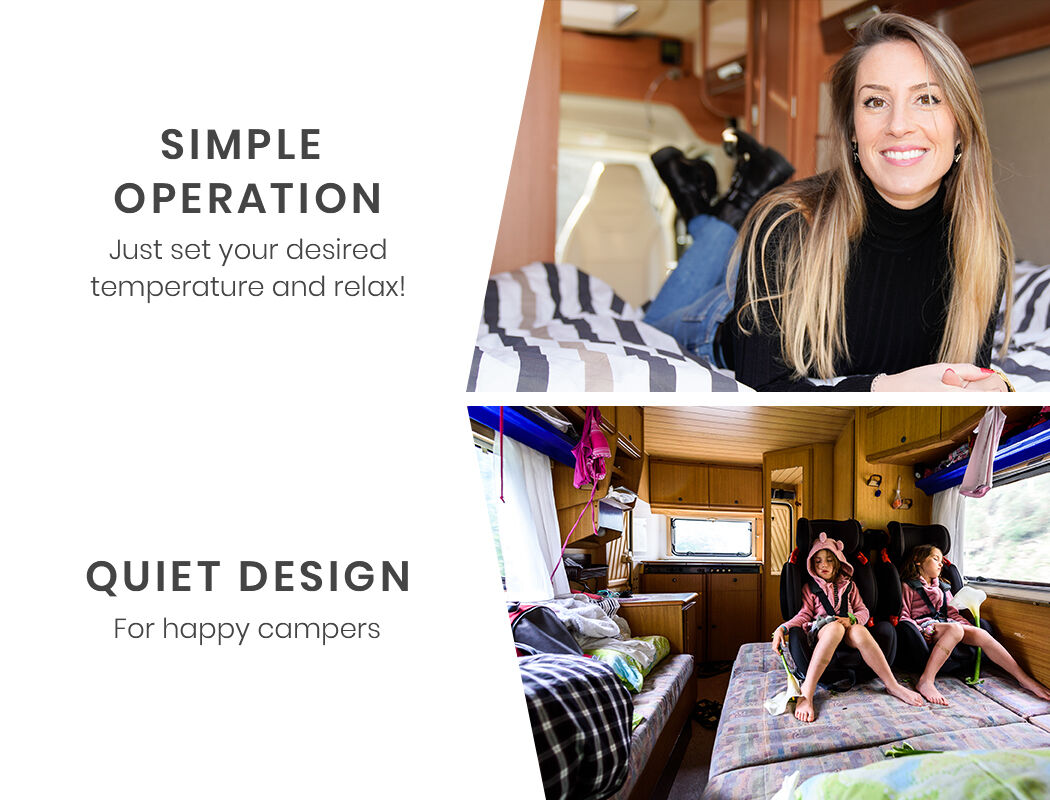 THERMOMATE 12V 5kW Diesel Air Heater for Caravan Camper Trailer Van Motorhome RV, Grey