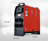 THERMOMATE 12V 5kW All-In-One Diesel Air Heater for Caravan Camper Trailer Van Motorhome RV, Red