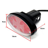 Novelty Tow-bar / Trailer Hitch Cover - Red Oval Brakelight Iron Cross