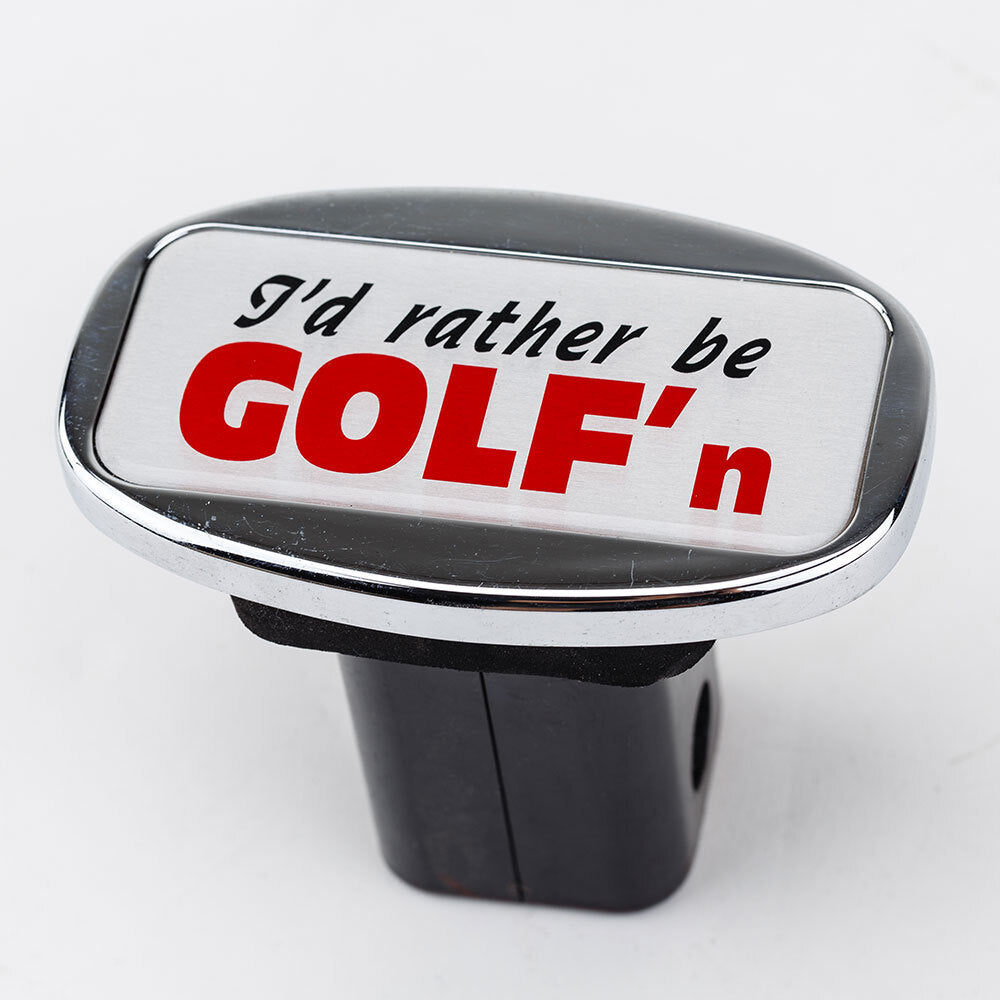 JAXSYN Novelty Towbar Trailer Hitch Cover Tow Bar - I'd rather be GOLF'n