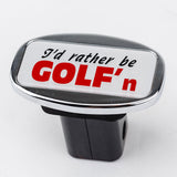 JAXSYN Novelty Towbar Trailer Hitch Cover Tow Bar - I'd rather be GOLF'n