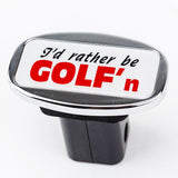 JAXSYN Novelty Towbar Trailer Hitch Cover Tow Bar - I'd rather be GOLF'n