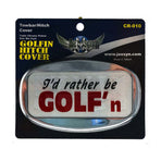JAXSYN Novelty Towbar Trailer Hitch Cover Tow Bar - I'd rather be GOLF'n