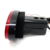 JAXSYN Novelty Towbar Trailer Hitch Cover Tow - Red Oval Brake light - Top-Down View