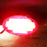 JAXSYN Novelty Towbar Trailer Hitch Cover Tow - Red Oval Brake light - Front View