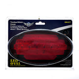 JAXSYN Novelty Towbar Trailer Hitch Cover Tow - Red Oval Brake light