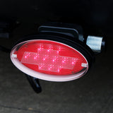 Novelty Tow-bar / Trailer Hitch Cover - Red Oval Brake Light Chevvy logo
