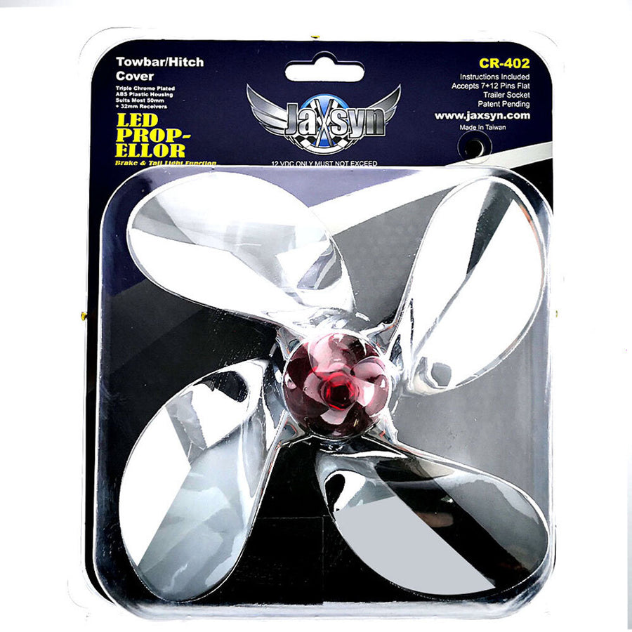 Jaxsyn Novelty Tow-bar / Trailer Hitch Cover - Propeller
