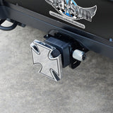 JAXSYN Novelty Tow-bar / Trailer Hitch Cover - Chrome Plated Iron Cross