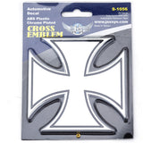 JAXSYN Novelty Tow-bar / Trailer Hitch Cover - Chrome Plated Iron Cross - 45-Degree Angle