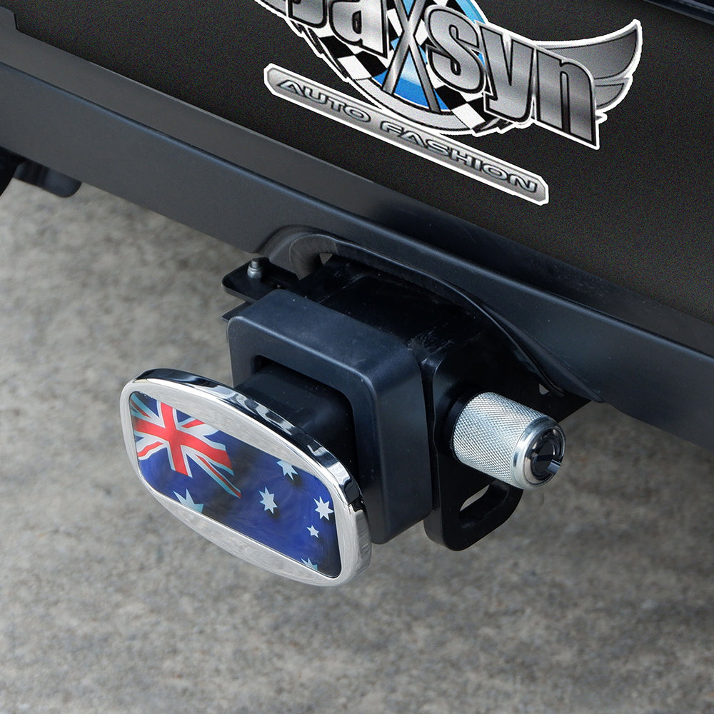 JAXSYN Novelty Towbar Trailer Hitch Cover Tow - Aussie Flag