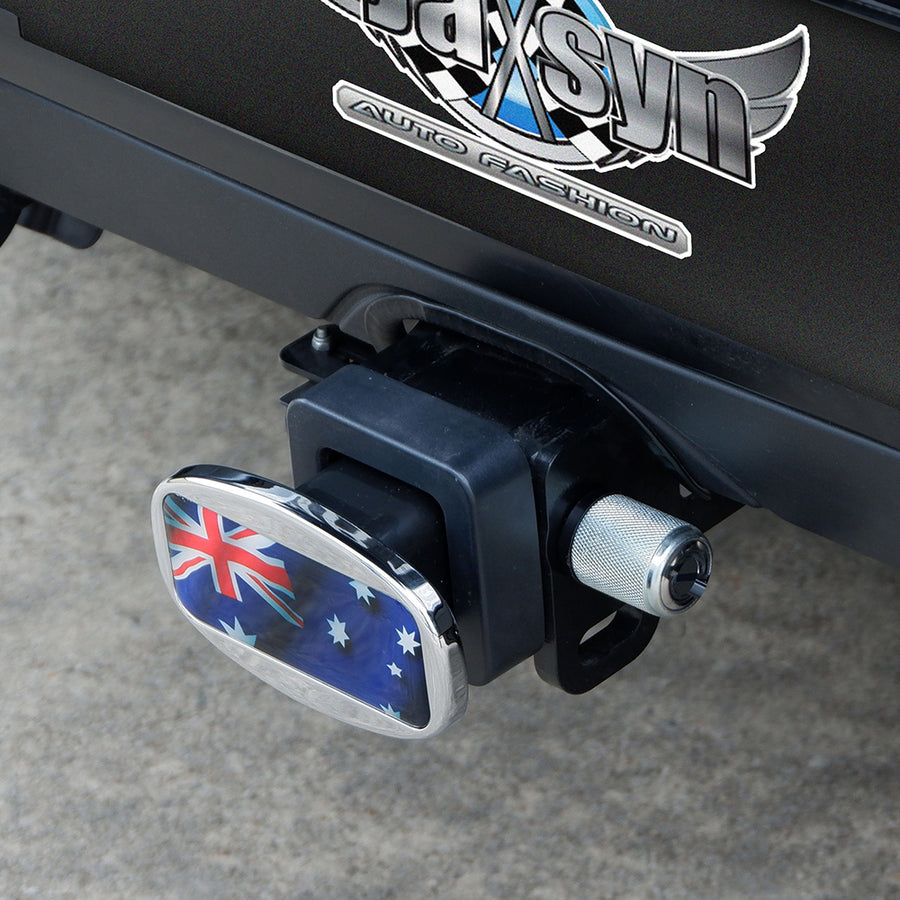 JAXSYN Novelty Towbar Trailer Hitch Cover Tow - Aussie Flag