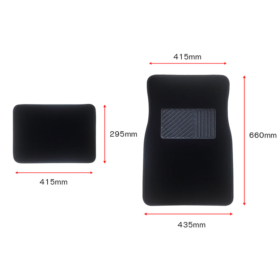4pcs Universal Fit Anti-slip Car Floor Mats