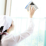 Magnetic Window Double Side Glass Wiper Cleaner Blue - Side View