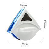 Magnetic Window Double Side Glass Wiper Cleaner Blue - Rear View