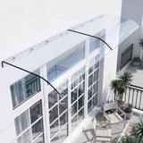 Instahut Window Door Awning 0.4mx2m Transparent - Extra Image